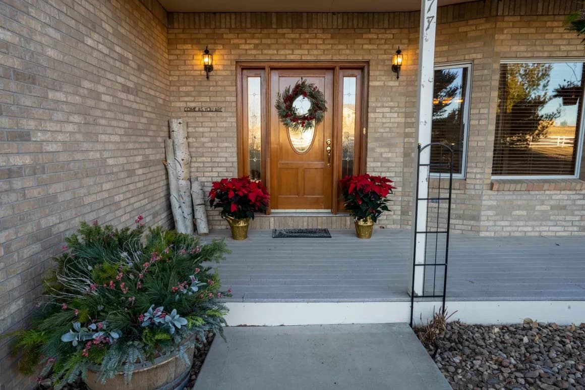 Welcoming front entrance